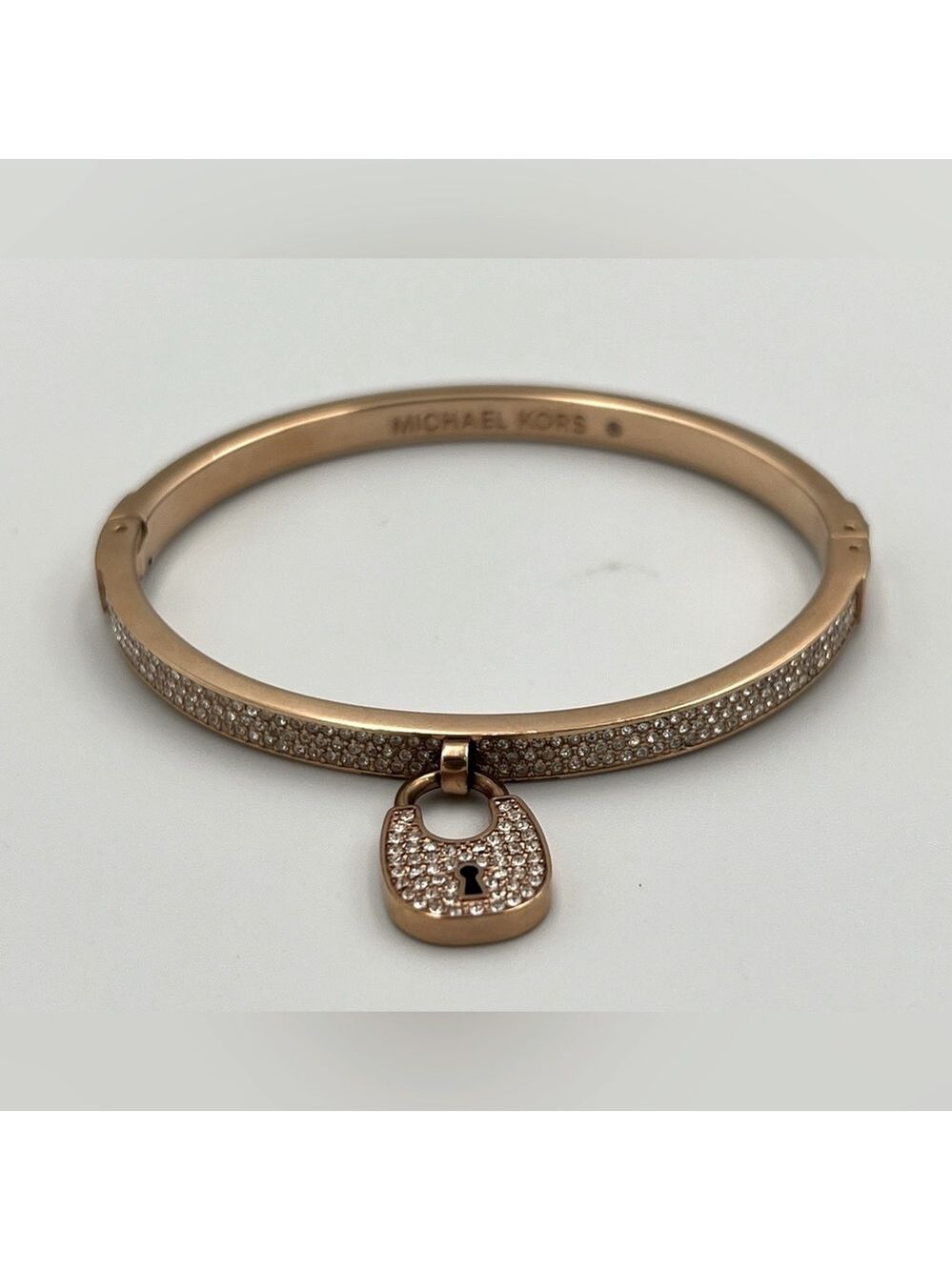 Michael Kors Rose Gold Bracelet with Crystal Charm 2017